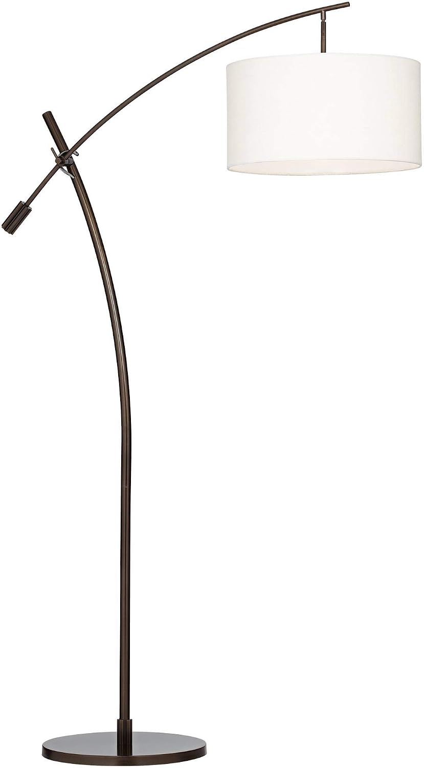 Possini Euro Design Raymond Bronze Adjustable Boom Arc 69" Tall Floor Lamp