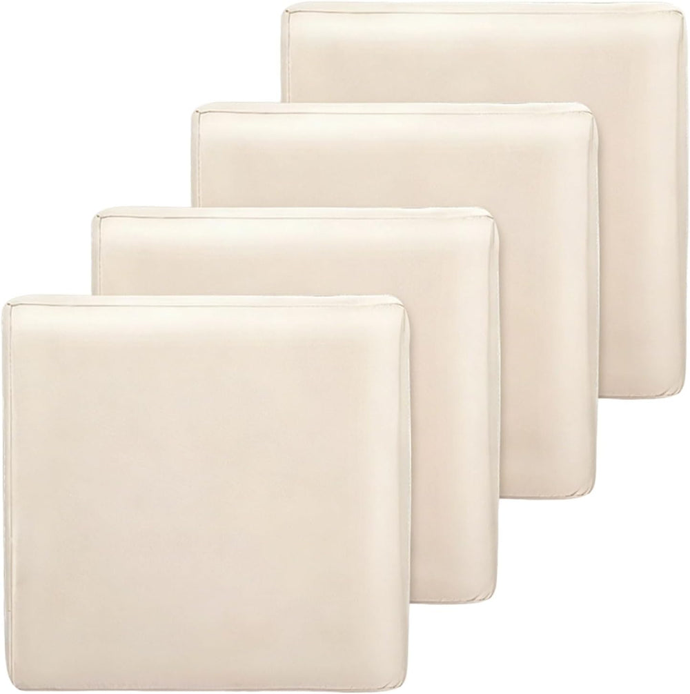 Waterproof Patio Cushion Covers Only 22x20x4 inch 4 Pack, Khaki