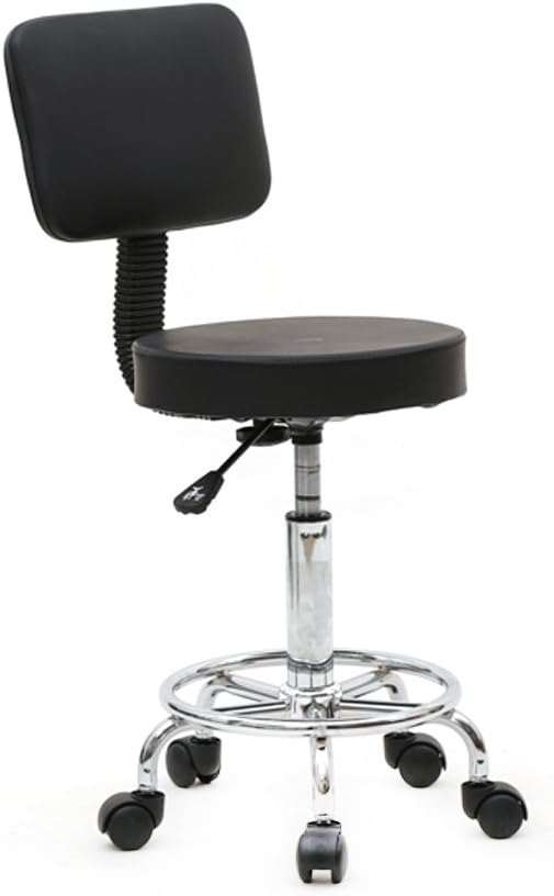 Armless Swivel Chair - Ergonomic Chair with Wheels - Massage Chair with Back ...