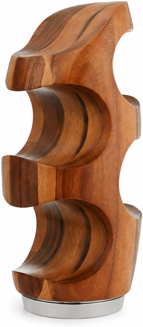 nambe Vie Wine Rack | Countertop Wine Rack 4 Bottle | Wine Bottle Holder for ...