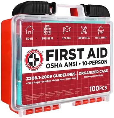 Be Smart Get Prepared OSHA/ANSI First Aid Kit - 10 Person
