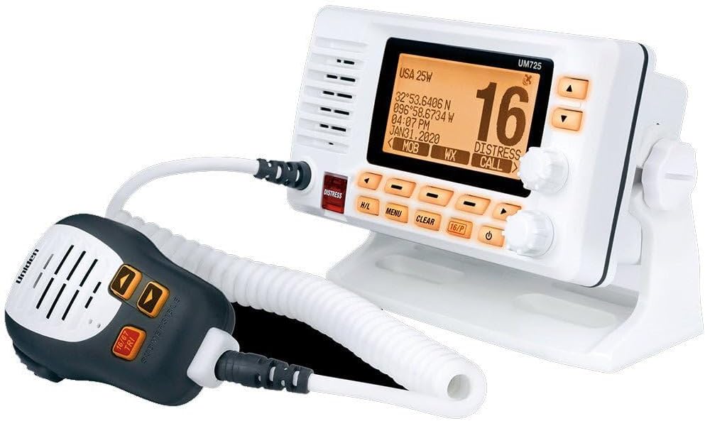 Uniden UM725 Marine VHF Radio, All USA, Canada, and Int'l. Marine Channel...