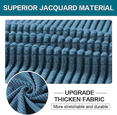 Turquoize 3 Piece Sofa Covers For 2 Cushion Couch Sofa Slipcover Soft Couch C...