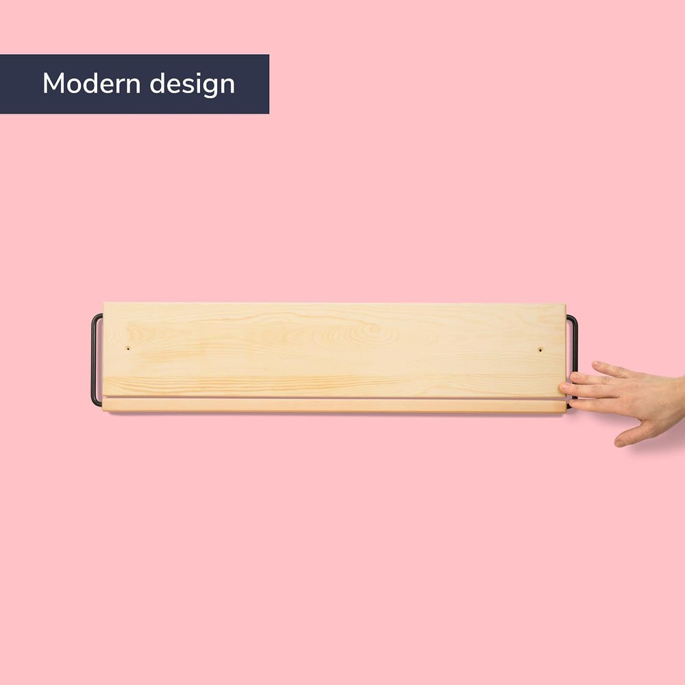 Wall Mounted Shoe Rack - A Wooden, Modern, Slim, and Small Shoe Storage Solut...