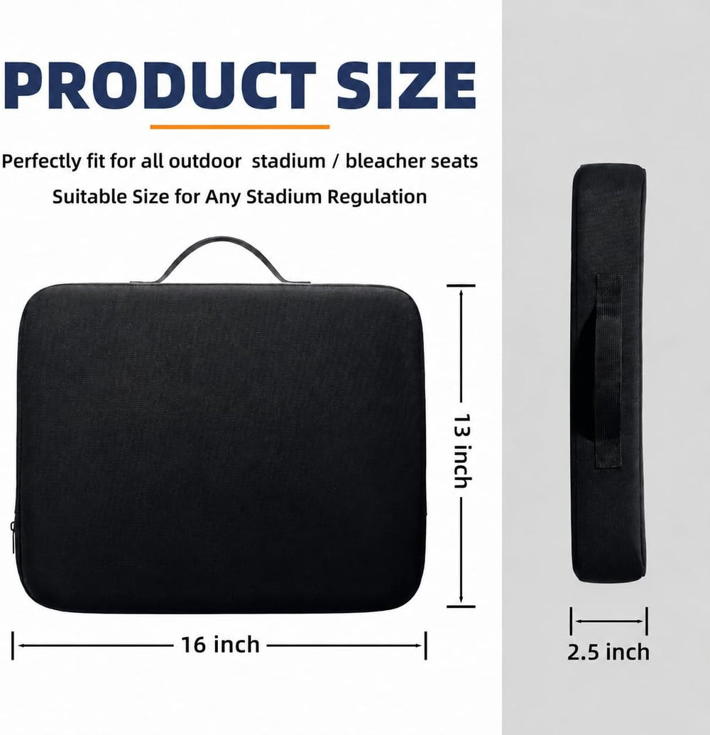 Thick Stadium Seat Cushion - 2-Pack Bleacher Seat Cushion, Stadium Cushion