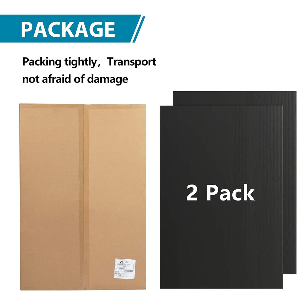 Corrugated Plastic Sheet for Indoor Outdoor - 3/16 in Thick Poster Board