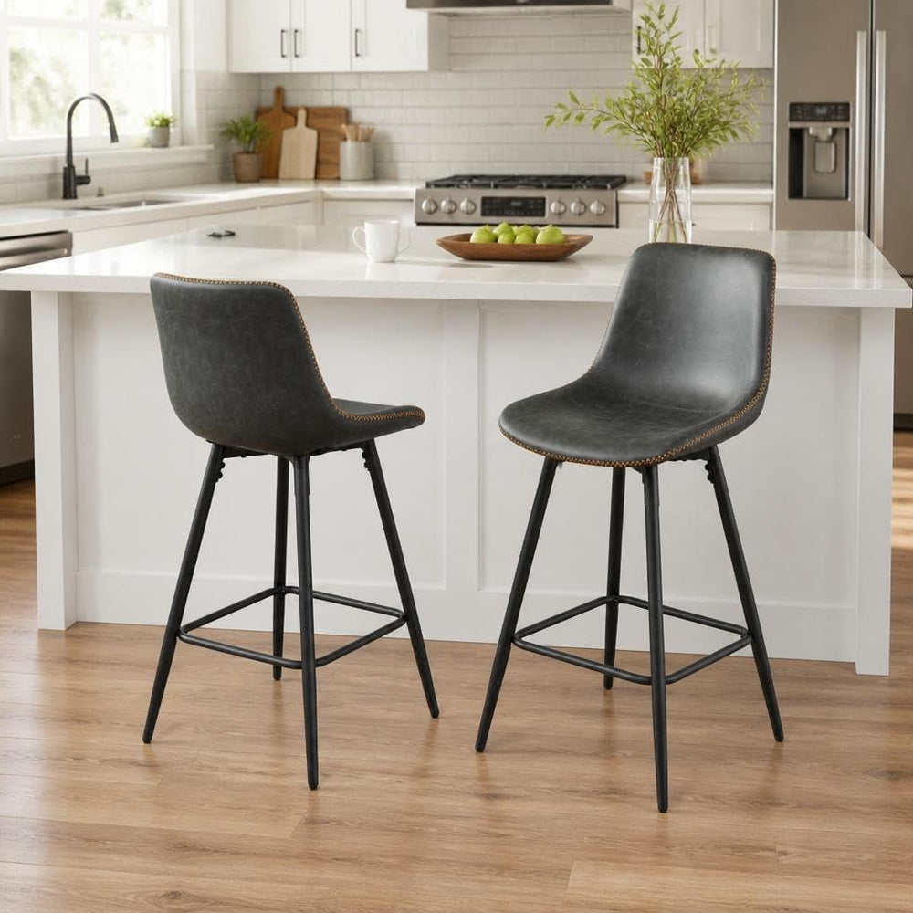 Garvee Bar Stools Set of 2, Counter Height Bar Stools