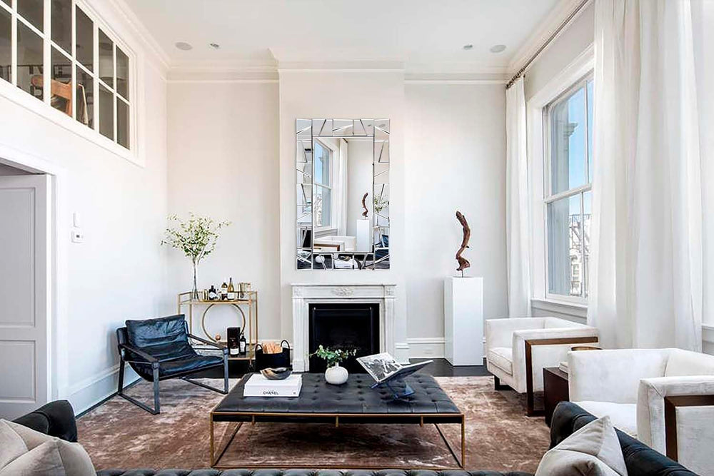 Chende Decorative Mirrors for Wall, 47'' x 32'' Large Living ...