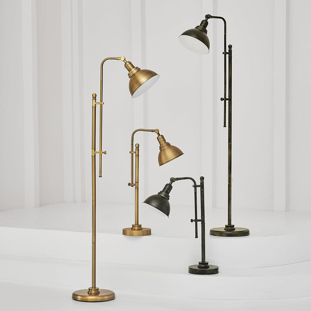 VONLUCE Industrial Floor Lamp 65", Adjustable Standing Lamp for Living Room