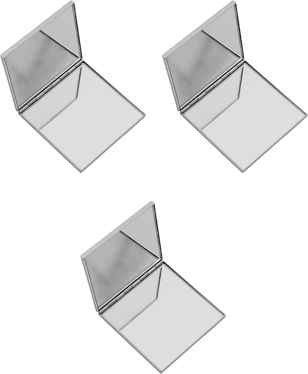Stephanie Imports Set of 3 Double Sided Magnifying Square Compact Mirrors wit...