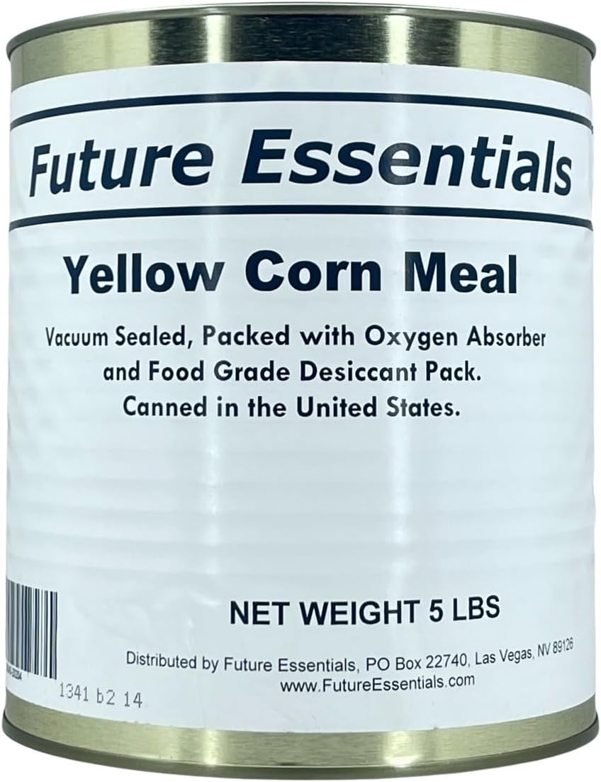 Future Essentials Yellow Corn Meal – #10 Size Can, 30-Year Shelf Life