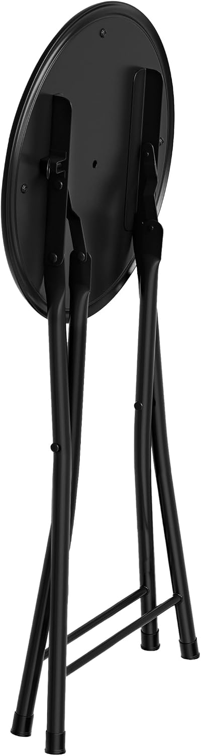 Folding Stool - Portable Backless 18-Inch Stool with 225lb Capacity, Single