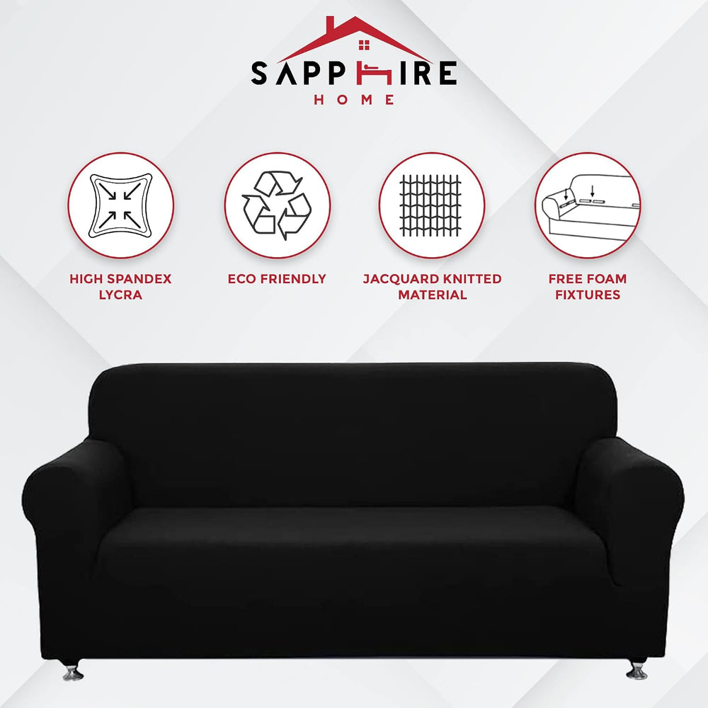 Sapphire Home 2-Piece Sofa and Loveseat Slipcovers, Couch and Loveseat Covers...