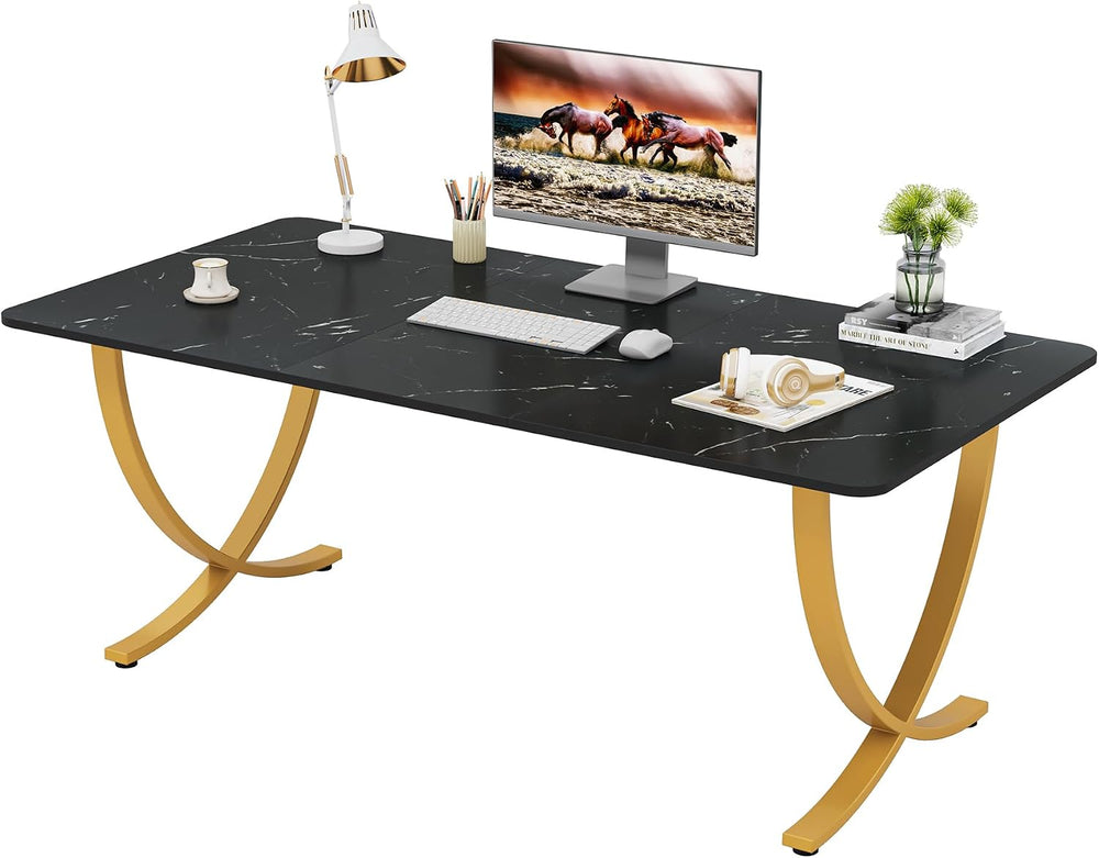 Tribesigns Executive Desk, 63” W x 31.5” D Large Office Desk, Modern Computer...