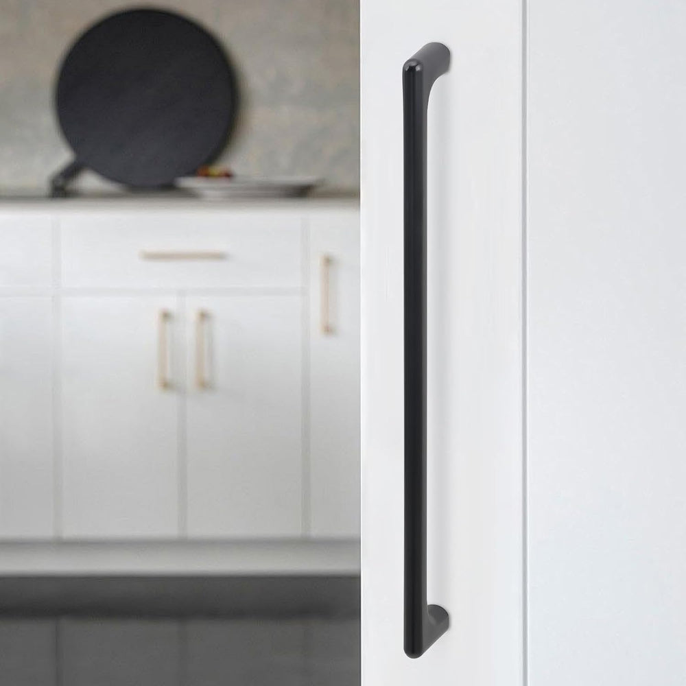 6 Pack 12-5/8 Inch(320mm) Cabinet Pulls Matte Black Kitchen Cabinet Pulls Dra...