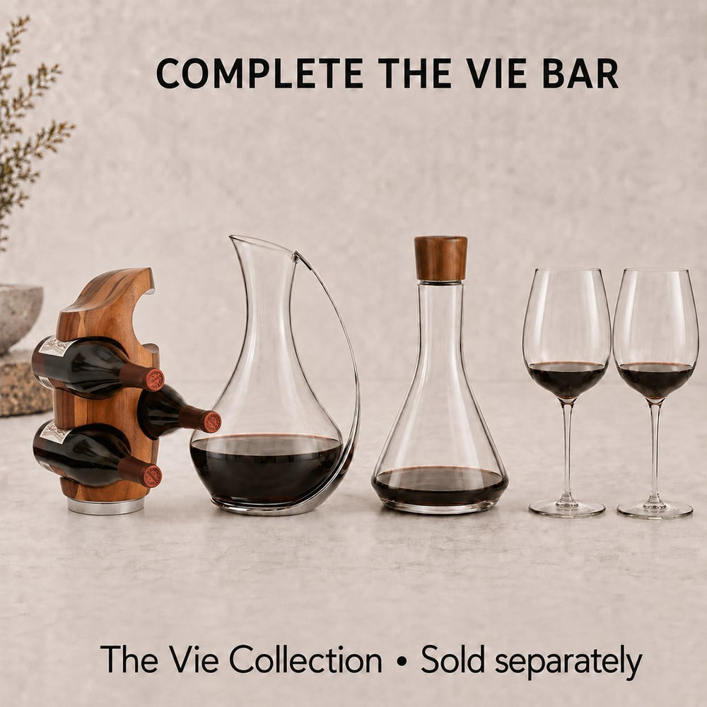 nambe Vie Wine Rack | Countertop Wine Rack 4 Bottle | Wine Bottle Holder for ...