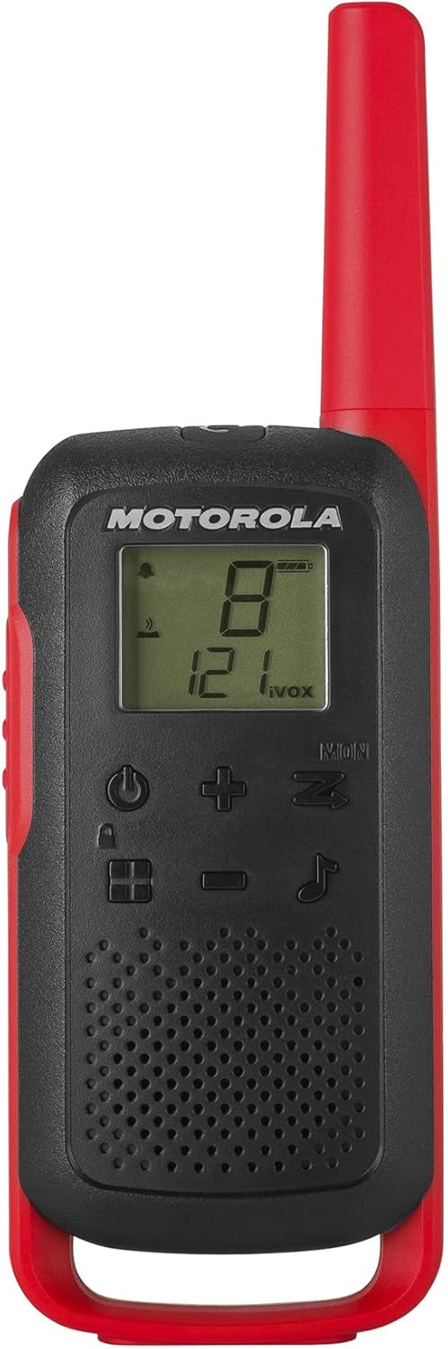 Motorola Solutions T210 Two-Way Radio Black W/Red Two-Pack