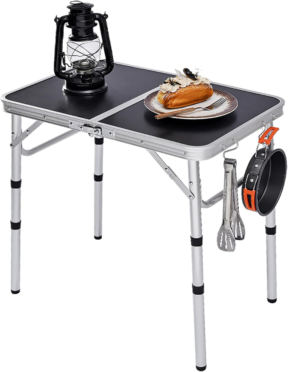 YihuiKo Folding Camping Table with Storage Net, Lightweight Portable Table