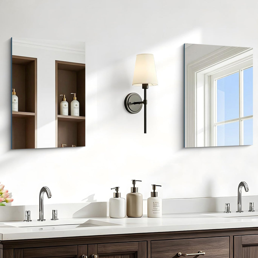 18x24 Inch Frameless Mirror, Frameless Bathroom Mirror for Over Sink
