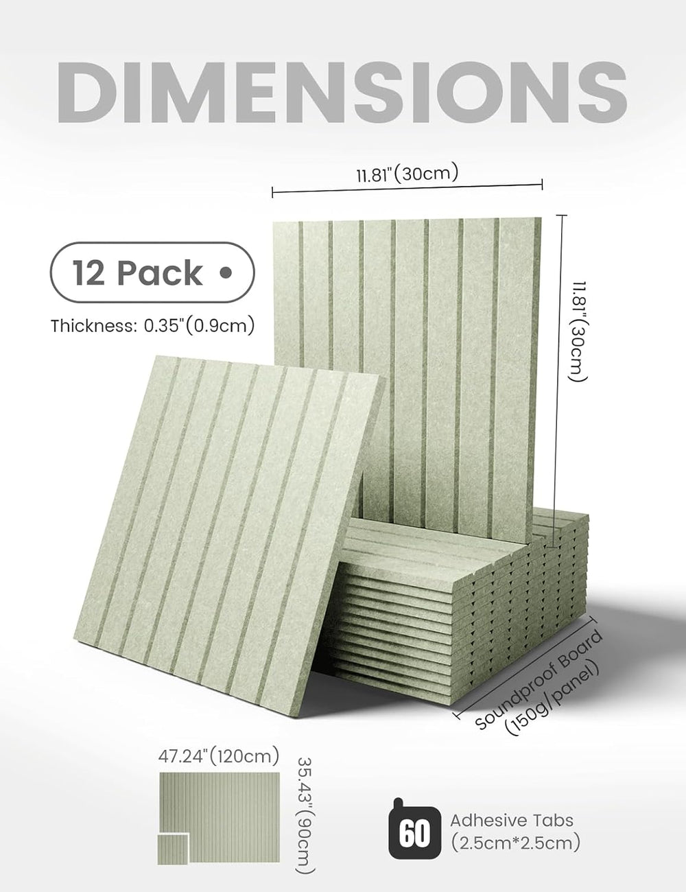 Fluxynara Felt Bulletin Board & Cork Board Alternative 48'' x 36&...
