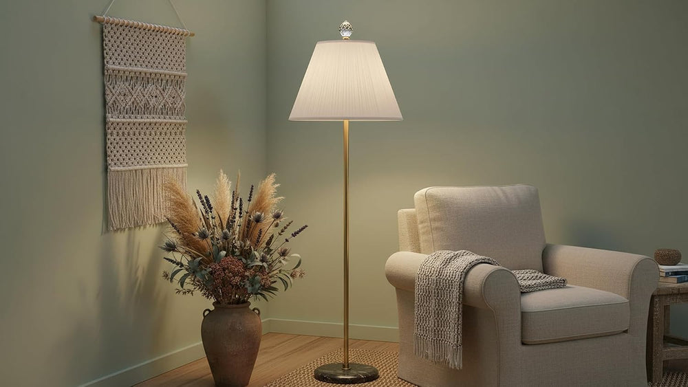 Aspen Creative 33137, Mushroom Pleated Traditional Spider Lamp Shade, Pleated...