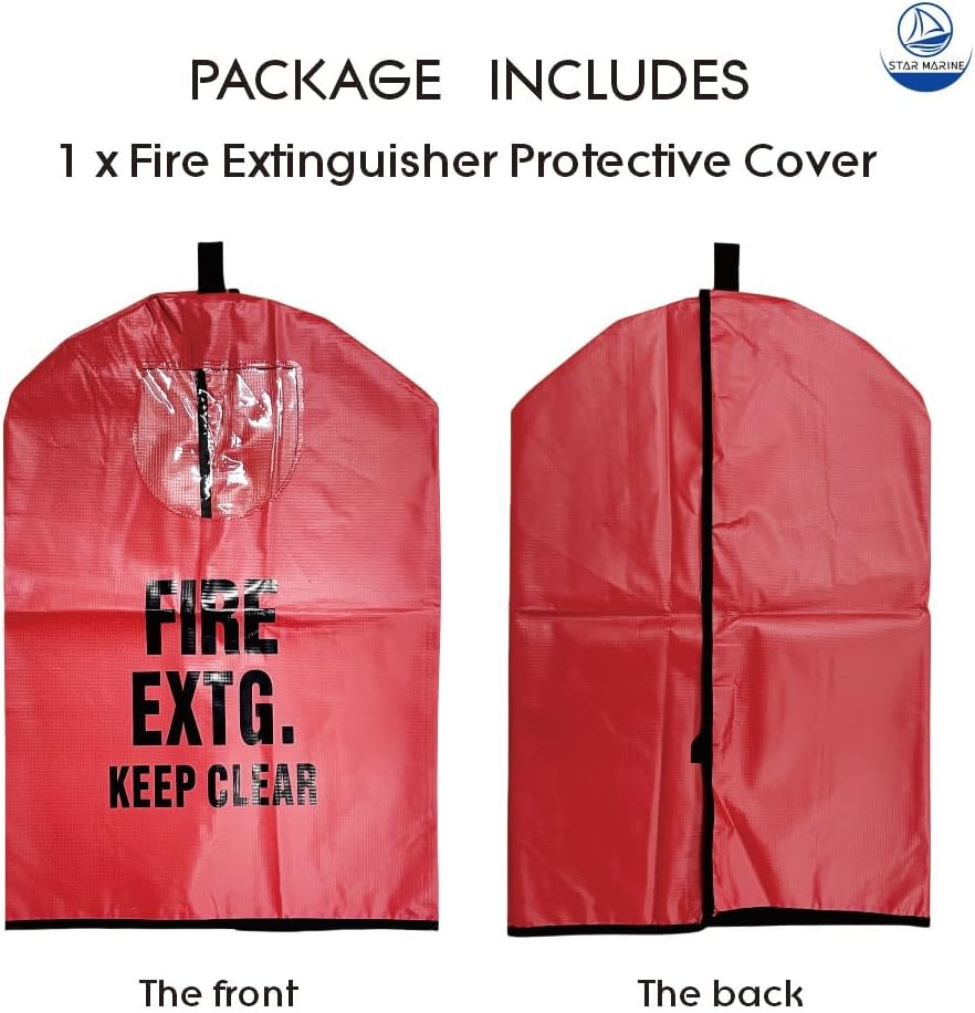 Heavy Duty Fire Extinguisher Cover with Window, Fit 10-20LB