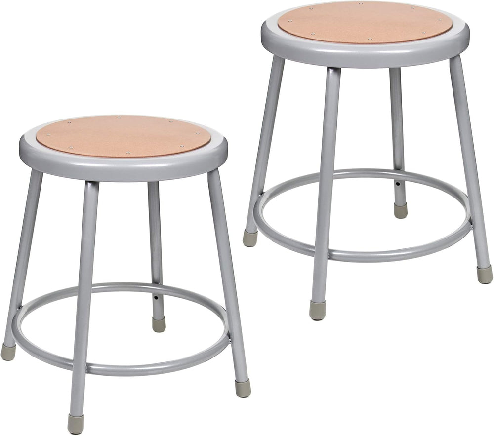 OEF Furnishings OEF6218/2 Preassembled Commercial Steel Round Stool with Maso...
