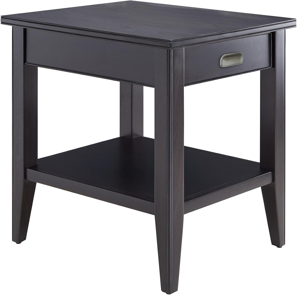 Leick Home Laurent End Table, 24", Black