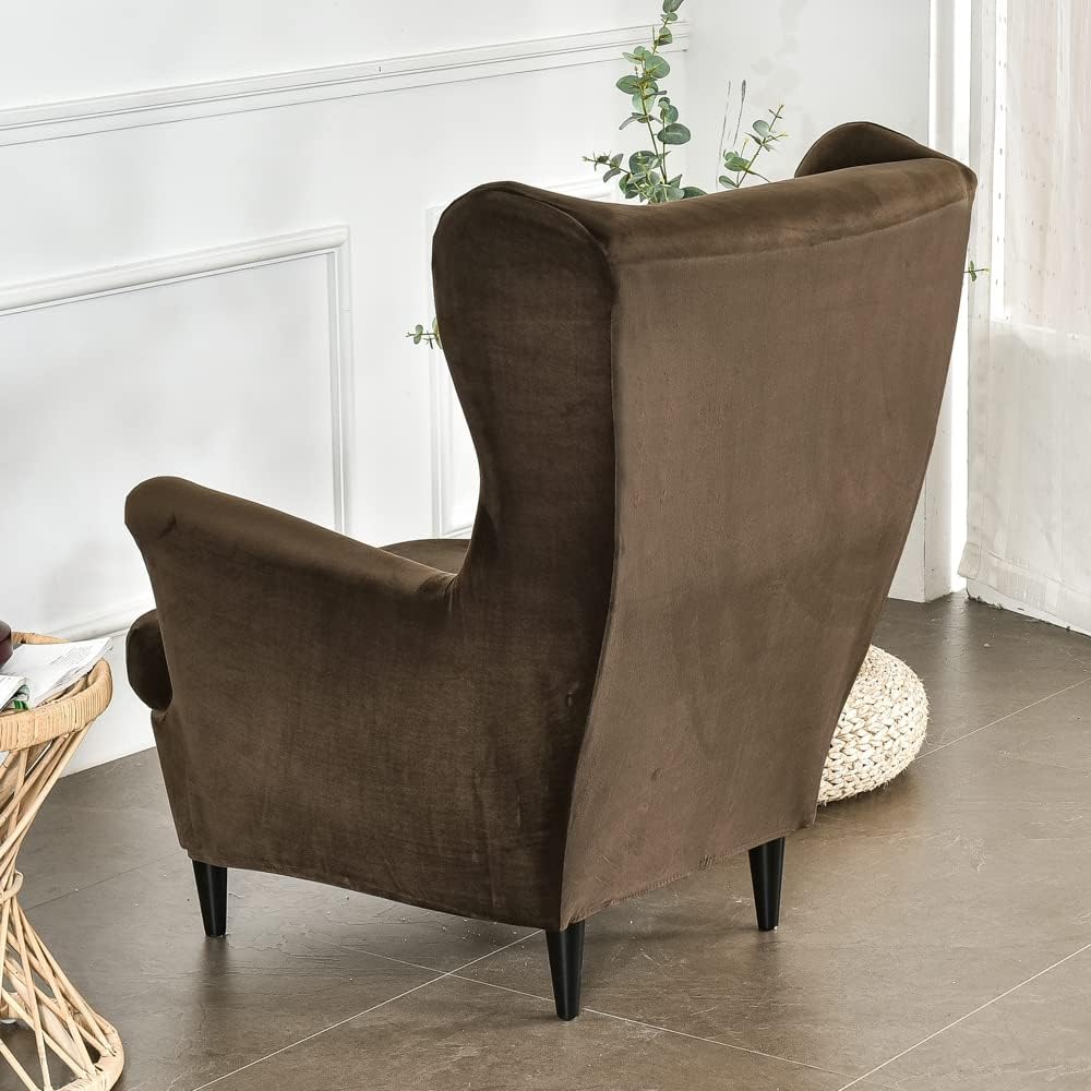 GULI Wingback Chair Cover 2-Piece, Wing Chair Covers Armchair Chair Slipcover...