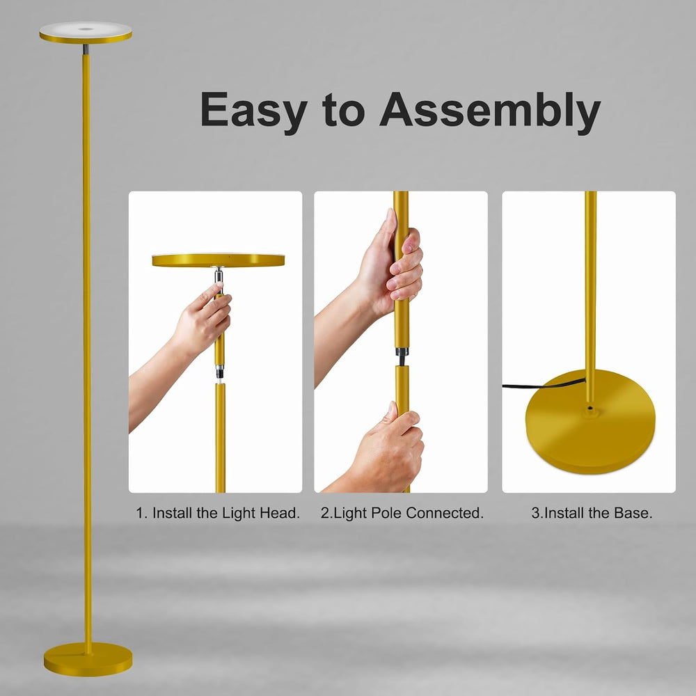 SUNMORY Floor Lamps for Living Room,LED Standing Lamp with Remote Control