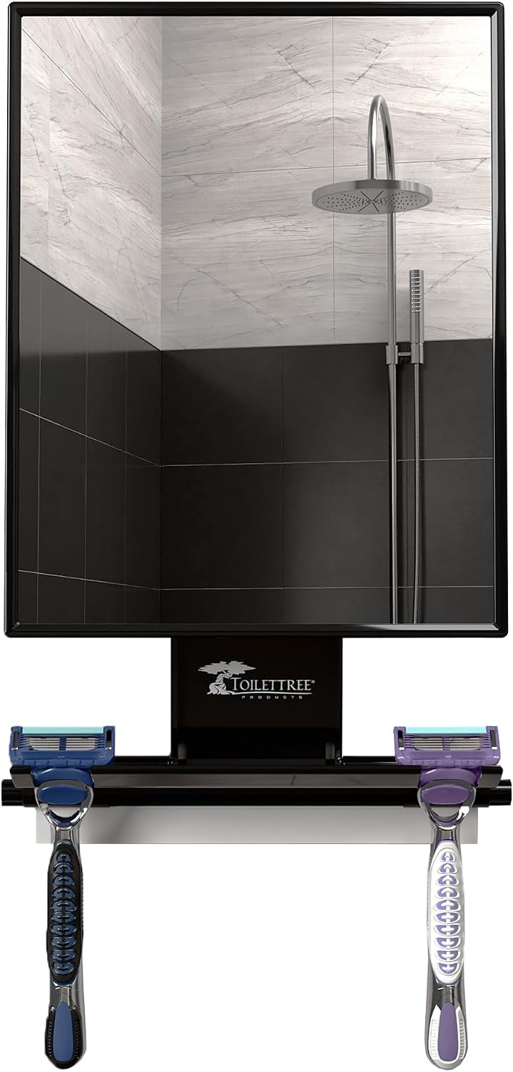 ToiletTree Products Fogless Shower Mirror - Anti-Fog Mirror - Adjustable Shav...