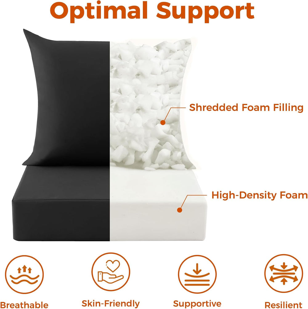 Deep Seat Patio Cushions Set of 1, 24x24x5.75 Inch, Waterproof Outdoor Chair ...