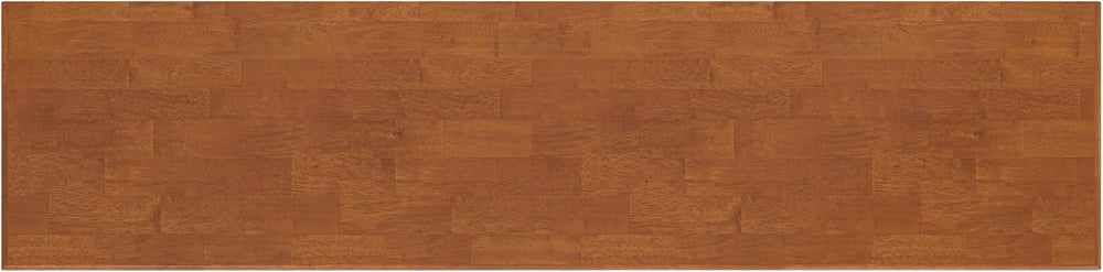 SIMPLIHOME Draper 57" Wide Solid Wood 8-Cube Console Table in Teak Brown