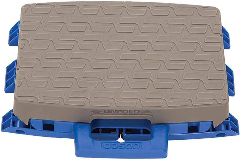 Cosco 11903BGR1E One-Step Folding Step Stool, 300 lb, 8 1/2" Working Hei...