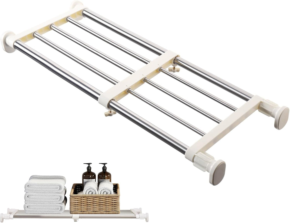 BAOYOUNI Adjustable Closet Tension Shelf Rod Expandable