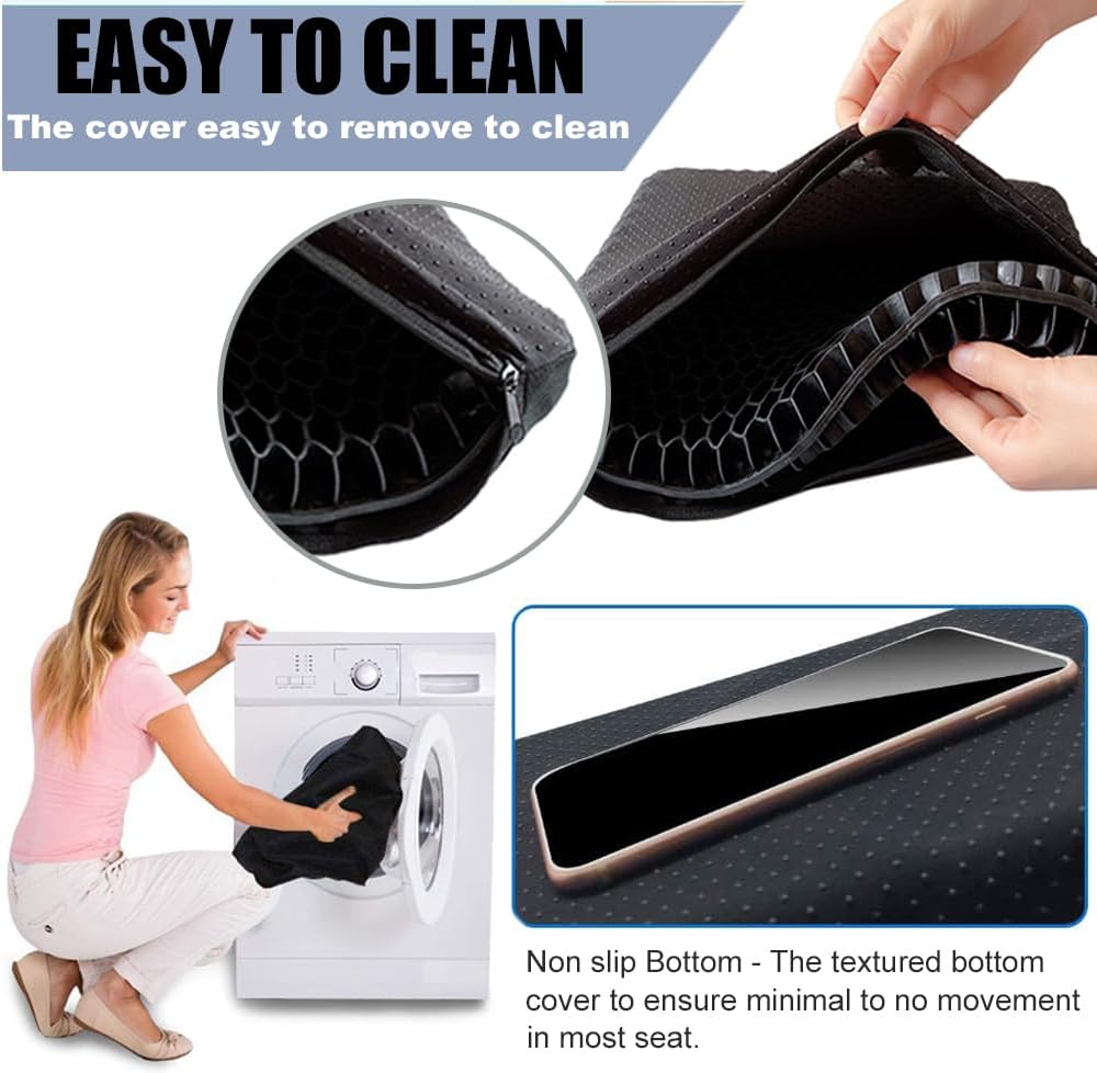 20" Gel Seat Cushion for Long Sitting(Jumbo&Thick) – Office Chair Cu...
