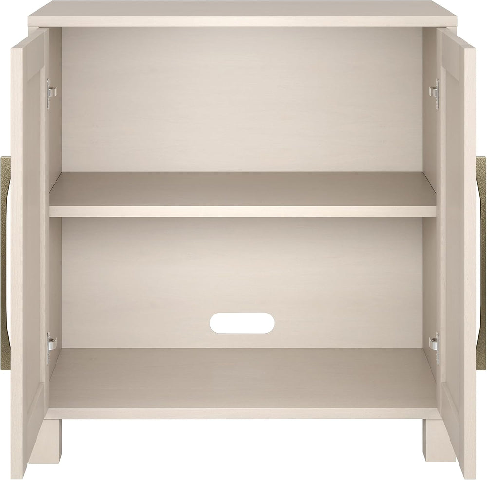 Henn&Hart 28" Accent Cabinet, Sideboard Buffet, Beech White