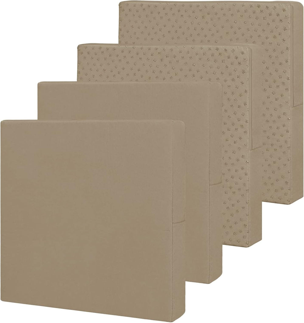 Easy-Going Waterproof Patio Cushion Covers 24x22x4 inch 4 Pack Replacement No...