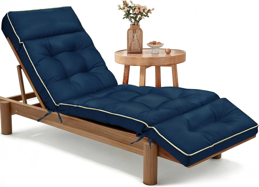 MAGIC ELEPHANT Chaise Lounge Cushion Outdoor, Memory Foam Replacement Patio P...