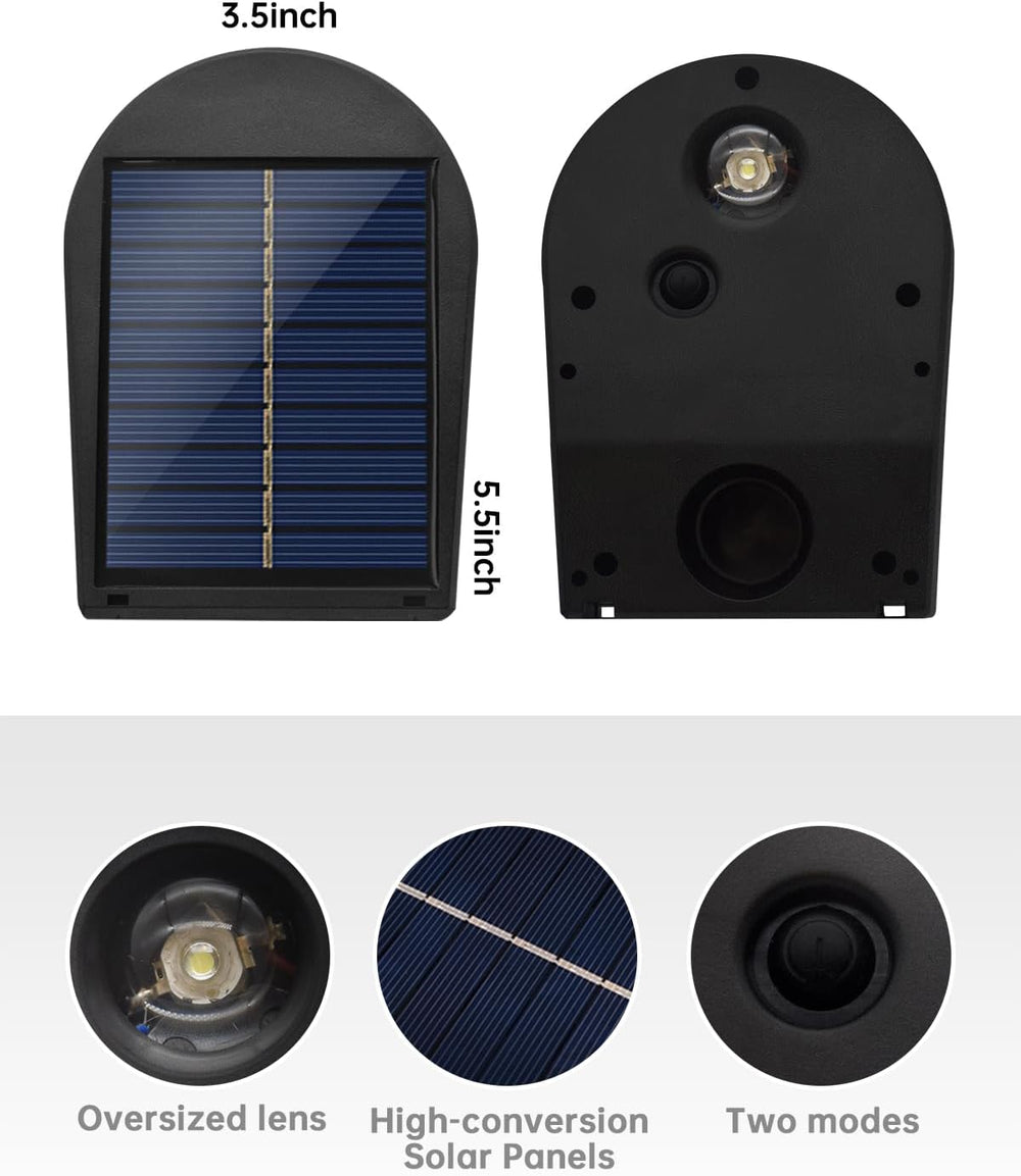 Solar Lights Downlight Outdoor Sconce for Mailbox, Sign, House Number, Wall