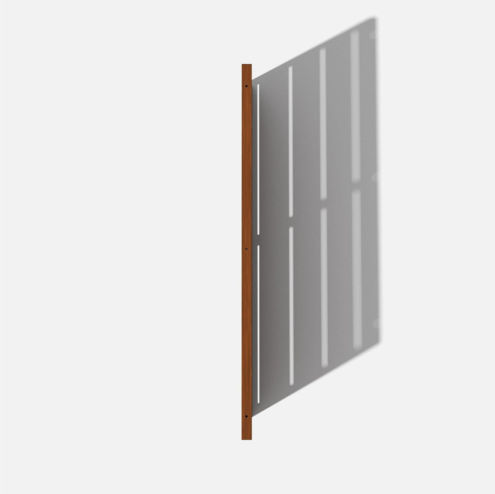 Veradek Corten Steel Privacy Screen Panels - Linear (85% Privacy)