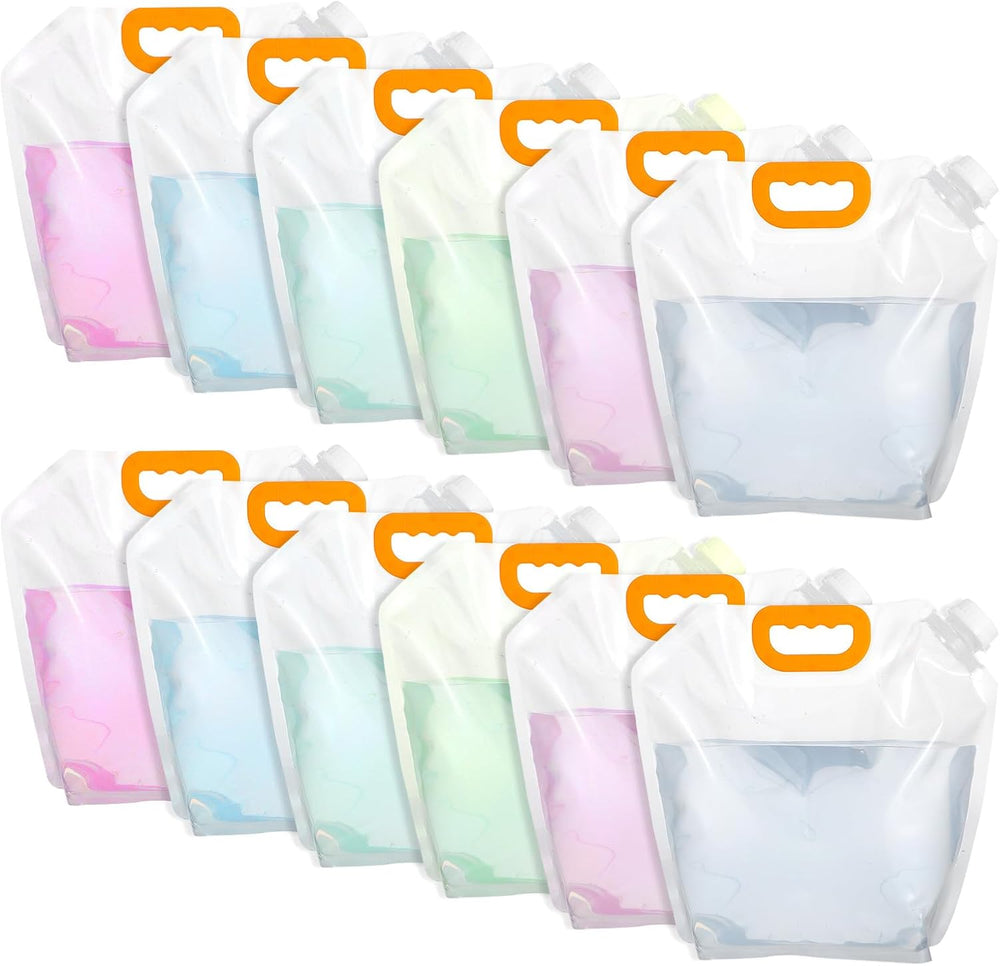 12 Pack 1.3 Gallon Collapsible Water Storage Bag