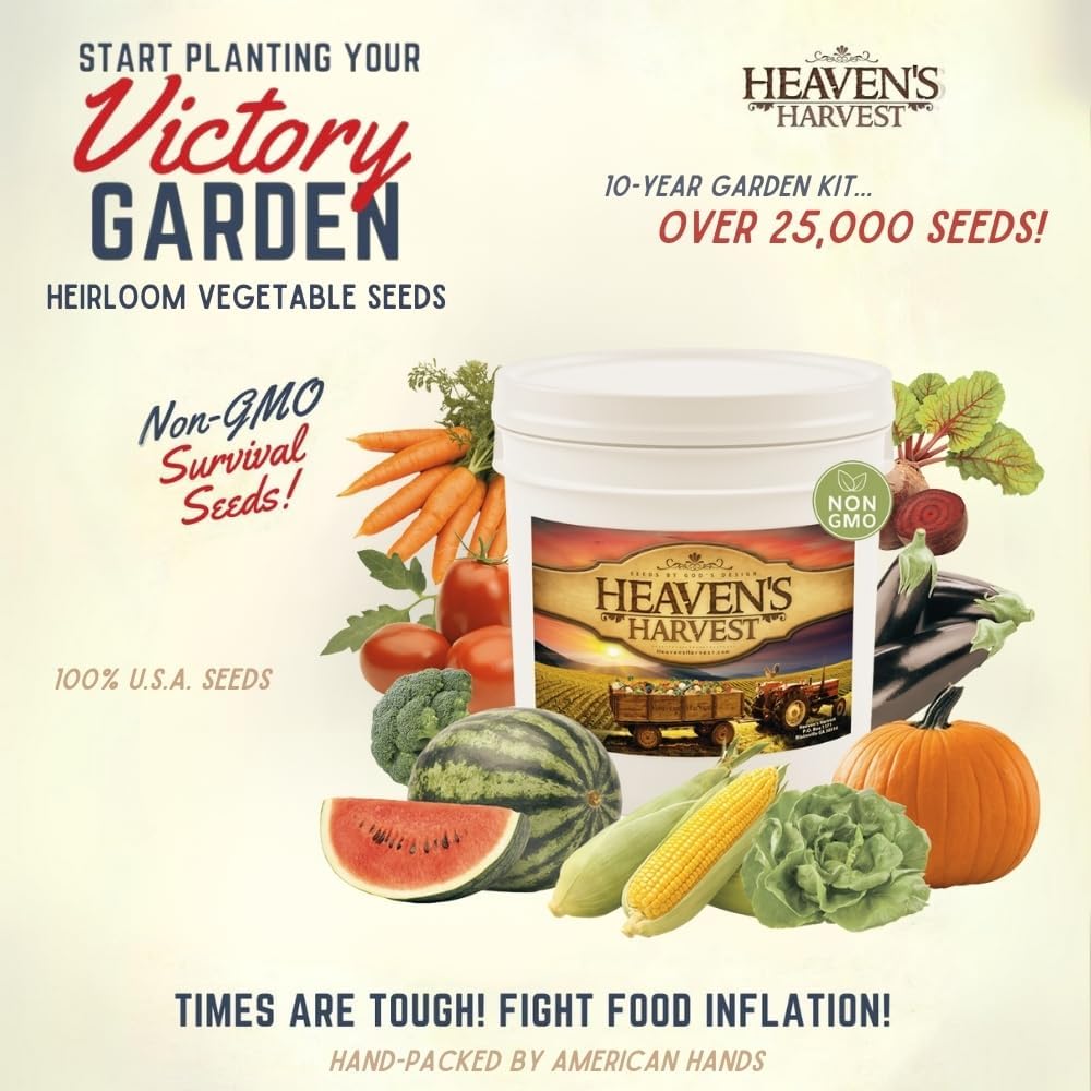 Heaven’s Harvest - 10 Year Survival Or Homestead Garden | 25k+ Heirloom Veget...