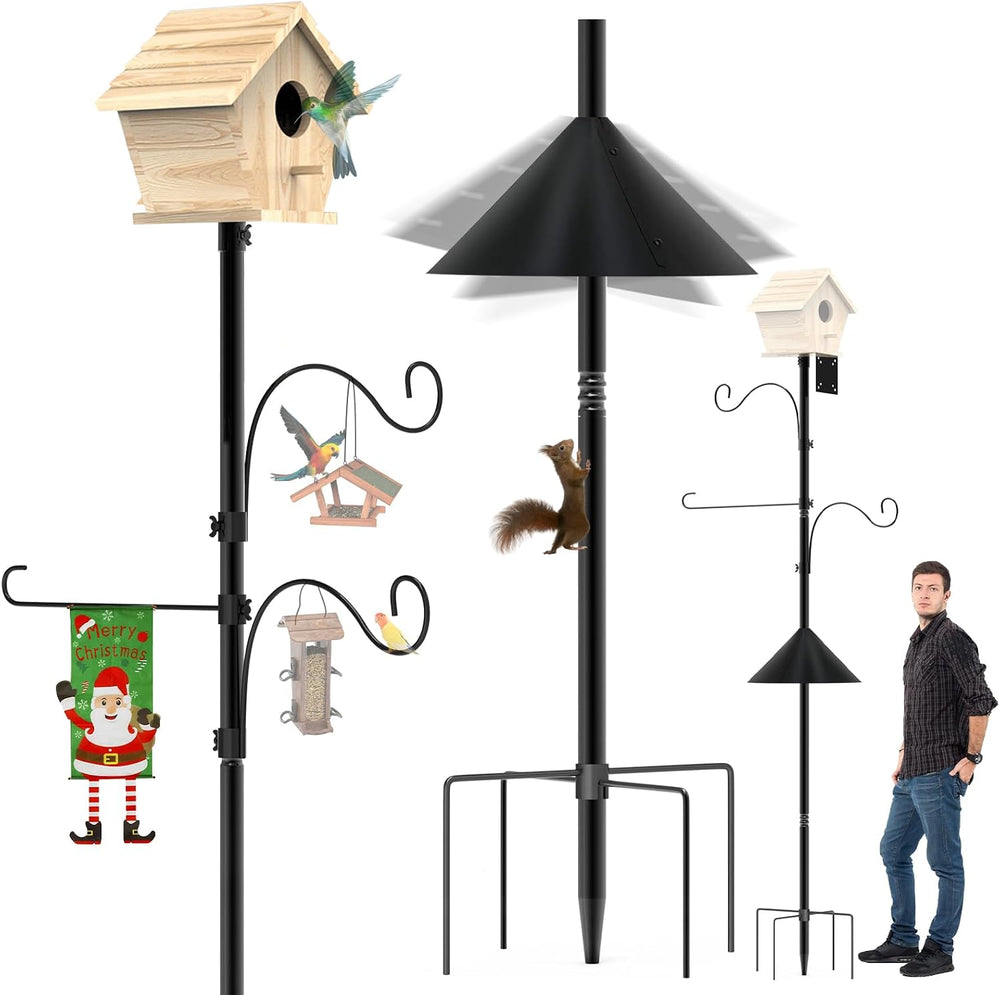 Bird Feeder Pole 118 Inch Outdoor Bird House Mount Kit