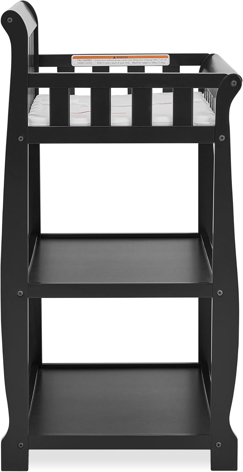 Dream On Me Ashton Changing Table, Black , 34x20x40 Inch (Pack of 1)