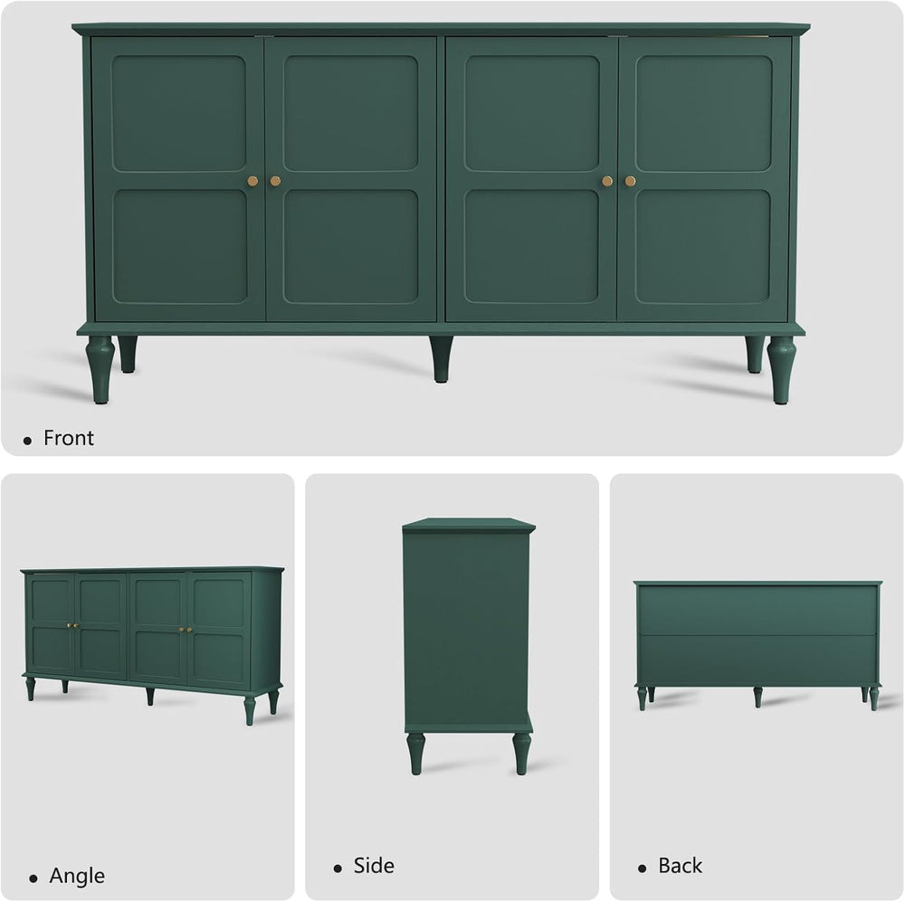 ARTPOWER 58'' Mid-Century Modern Sideboard Buffet Cabinet with Storage