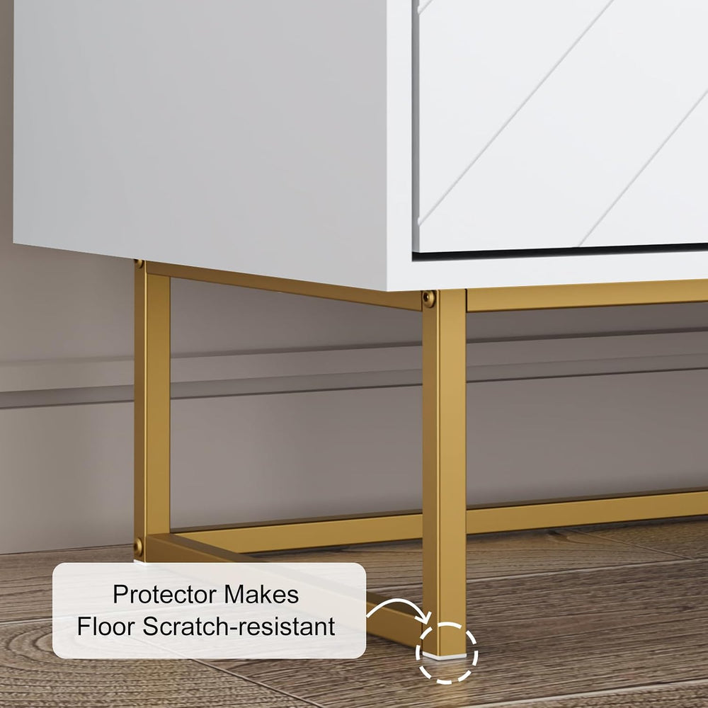31'' Modern Sideboard Buffet with Storage for Living Room, Black and ...