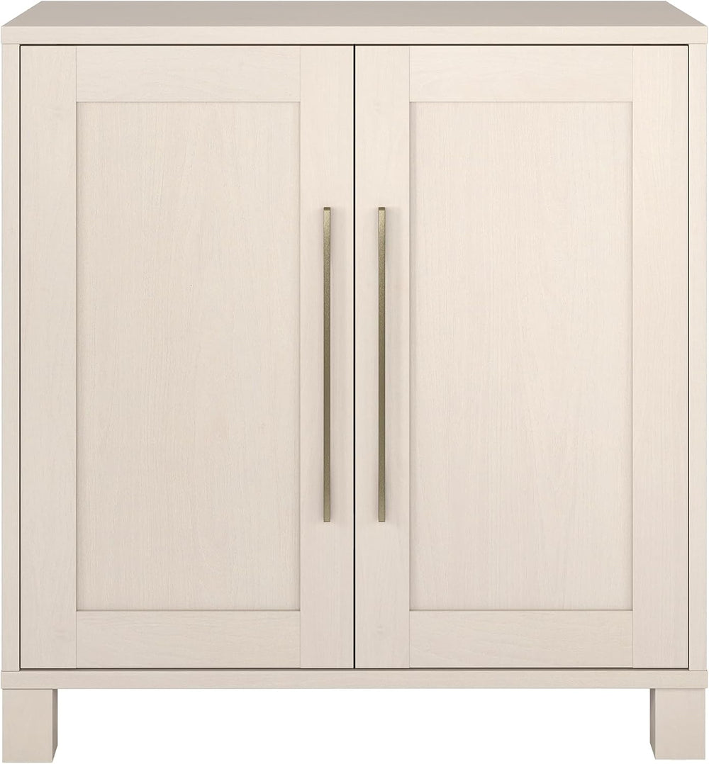 Henn&Hart 28" Accent Cabinet, Sideboard Buffet, Beech White