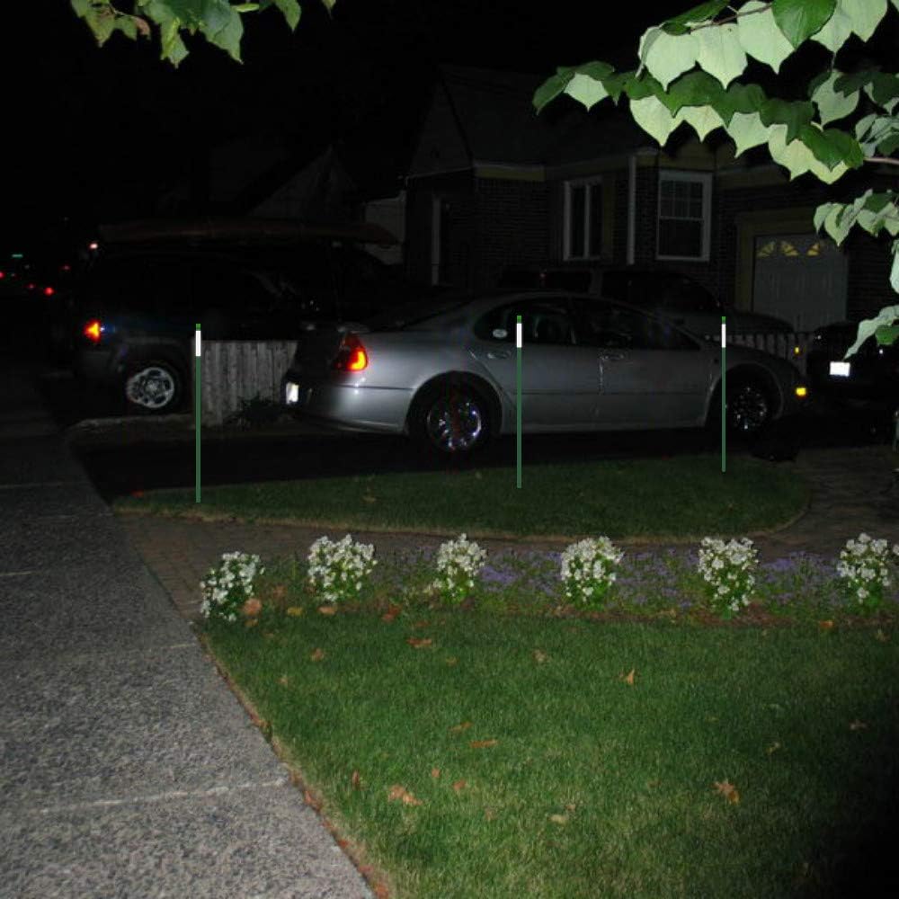 FiberMarker 36-Inch Driveway Reflective Markers Dark Green, 5/16-Inch Dia Sno...
