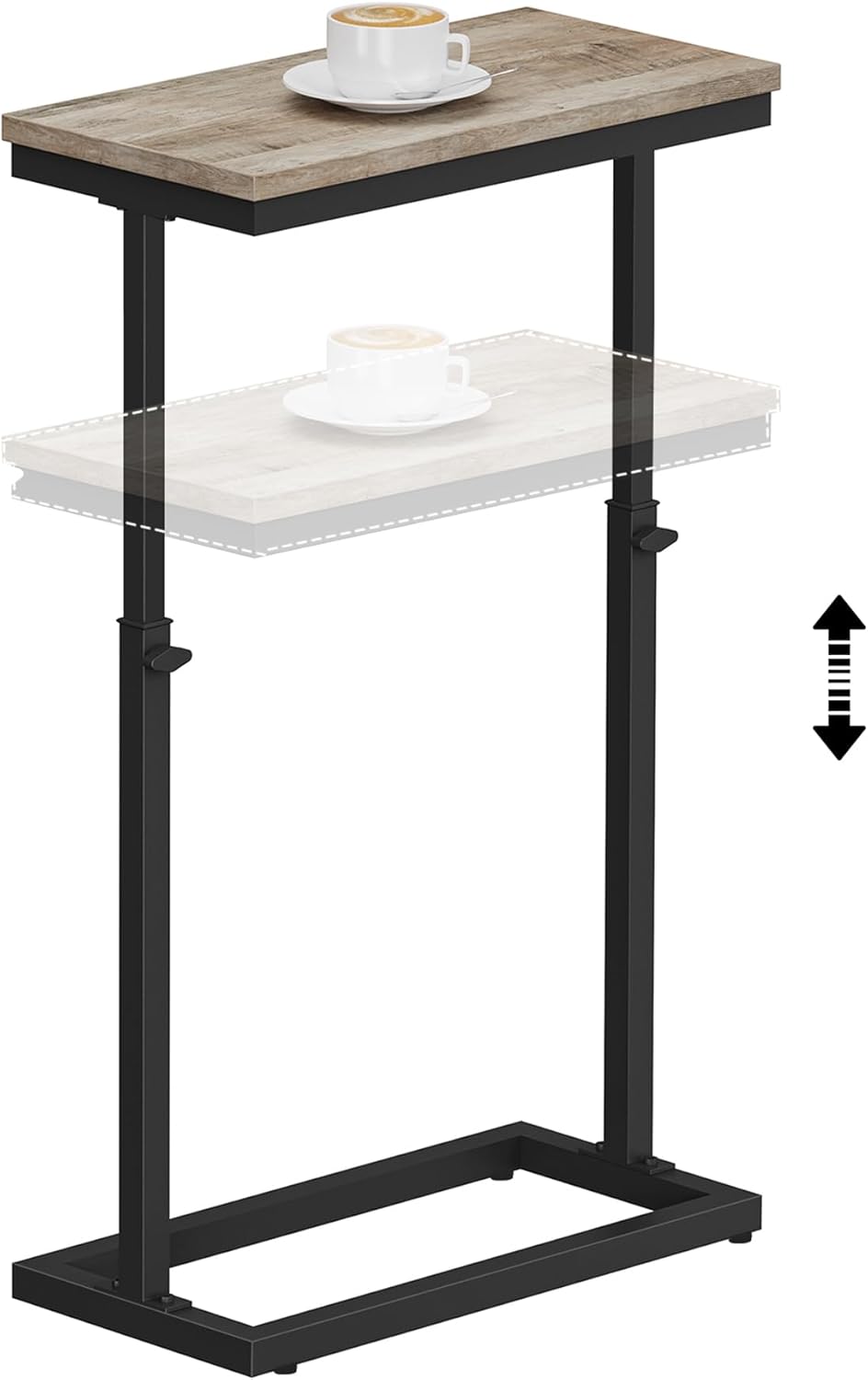 TUTOTAK End Table, Side Table, Tall Couch Table, Sofa Table
